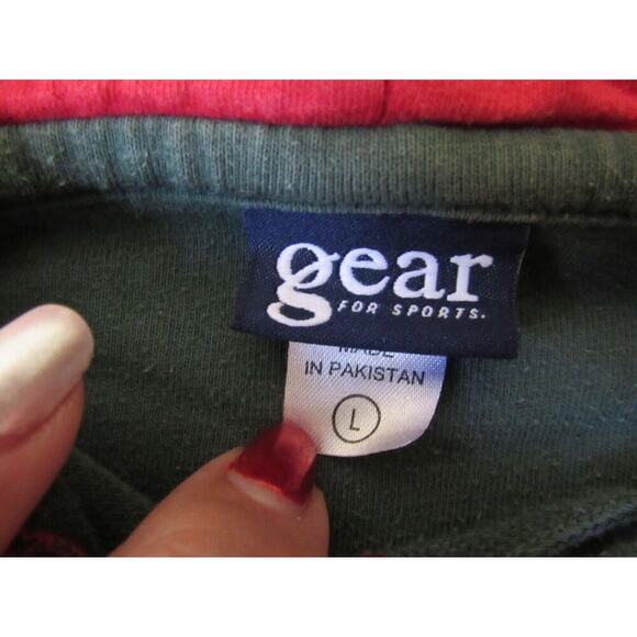 CCM Minnesota Wild Lace up Hoodie NHL Hockey Vintage Mens Large Faded Red Green - Picture 10 of 12